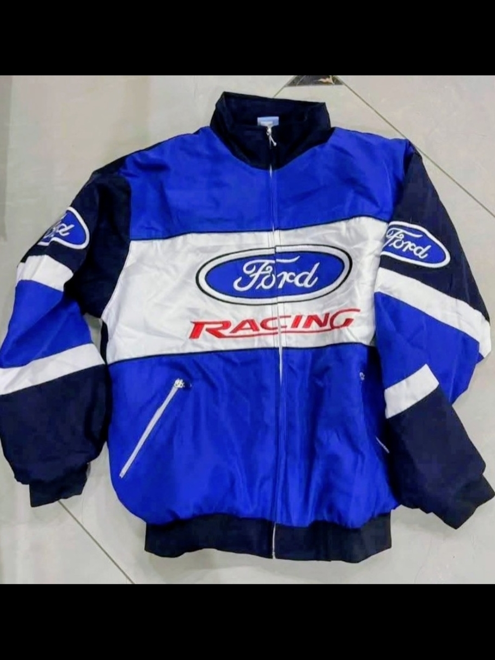 Ford Racing Blue White Logo Jacket